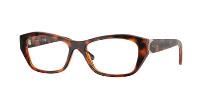 Vogue VO5676 Irregular Eyeglasses  W656-Dark Havana 51-135-16 - Color Map Brown