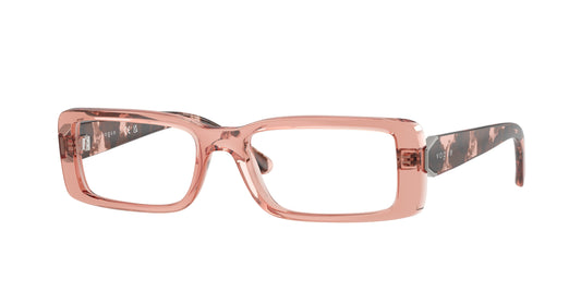 Vogue VO5677 Rectangle Eyeglasses  2864-Transparent Rose 50-135-17 - Color Map Pink