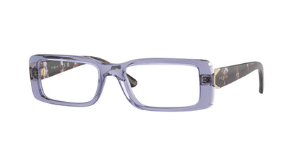 Vogue VO5677 Rectangle Eyeglasses  3177-Transparent Violet 50-135-17 - Color Map Violet