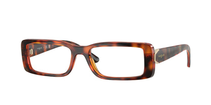 Vogue VO5677 Rectangle Eyeglasses  W656-Dark Havana 50-135-17 - Color Map Brown