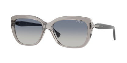 Vogue VO5678SB Butterfly Sunglasses  272614-Transparent Grey 55-140-16 - Color Map Grey