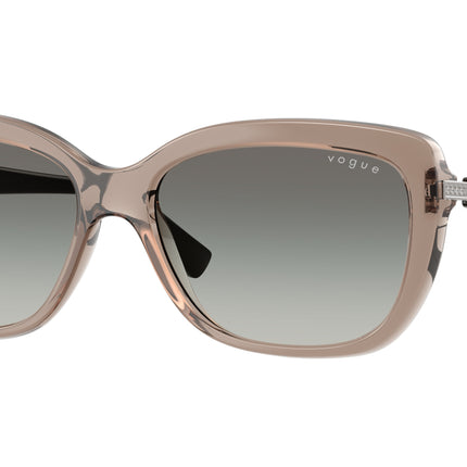 Vogue VO5678SB Butterfly Sunglasses  294011-Transparent Brown 55-140-16 - Color Map Brown