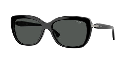 Vogue VO5678SB Butterfly Sunglasses  W44/87-Black 55-140-16 - Color Map Black