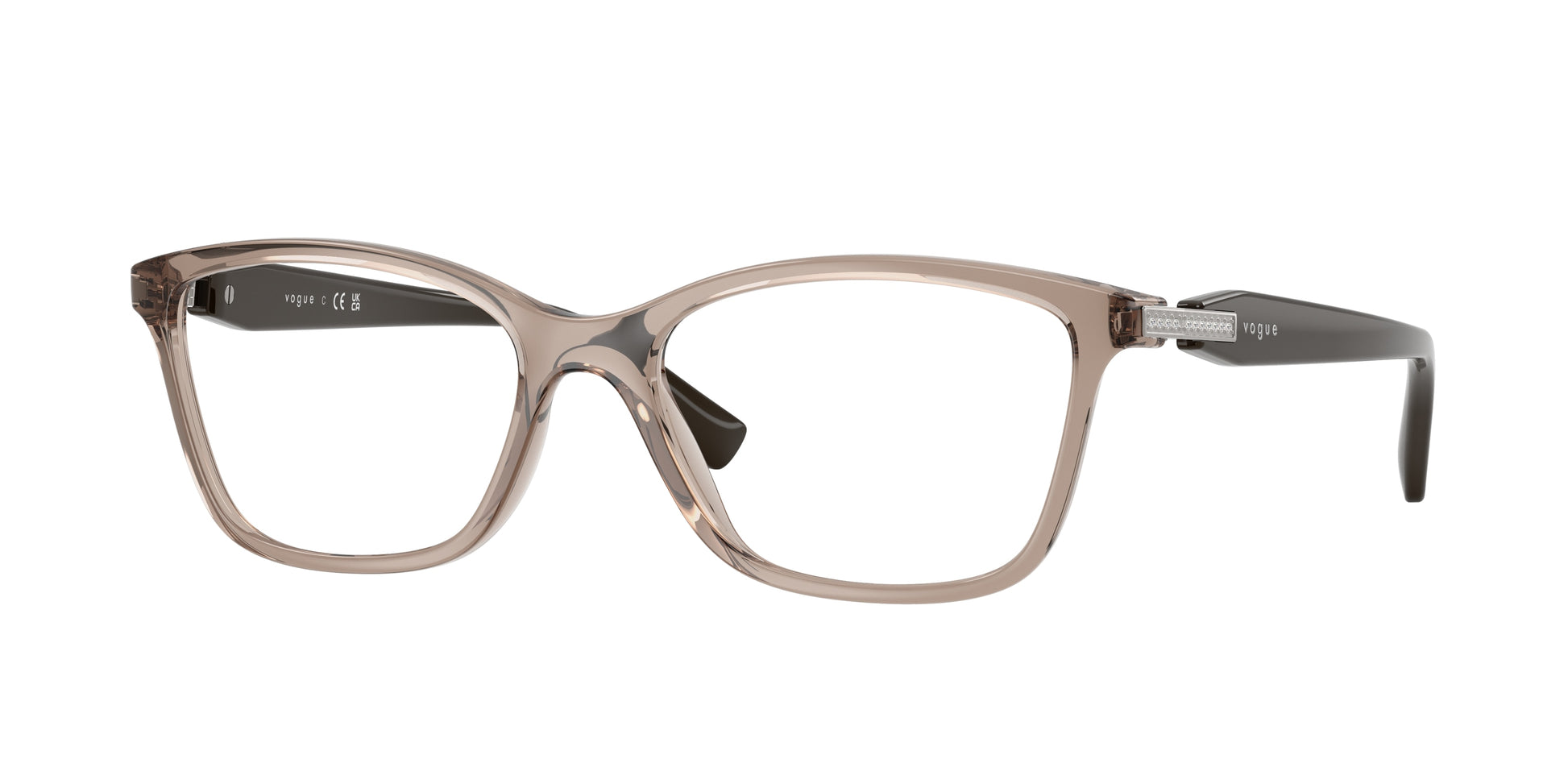 Vogue VO5680B Pillow Eyeglasses  2940-Transparent Brown 52-140-17 - Color Map Brown