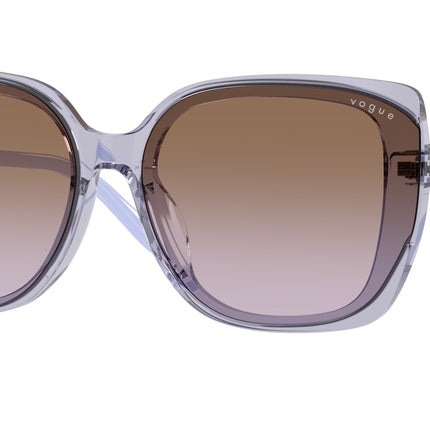 Vogue VO5684SD Square Sunglasses  292568-Transparent Lilac 65-145-15 - Color Map Violet