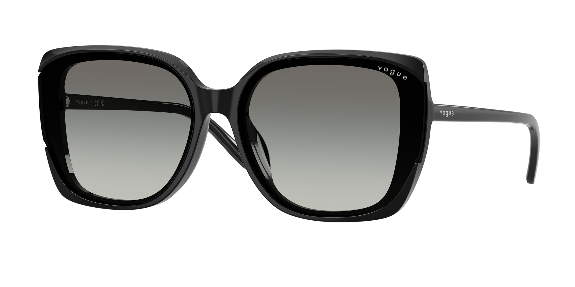 Vogue VO5684SD Square Sunglasses  W44/11-Black 65-145-15 - Color Map Black