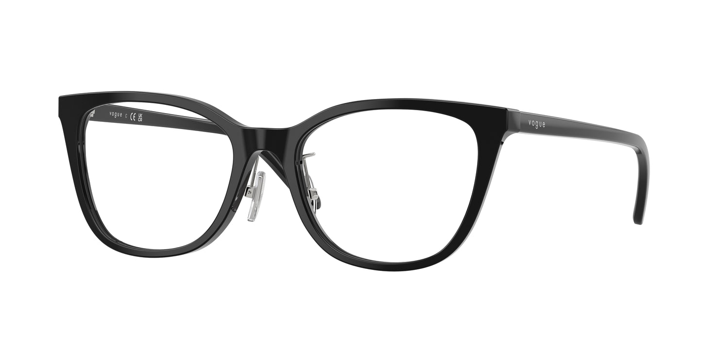 Vogue VO5685D Cat Eye Eyeglasses  W44-Black 53-145-18 - Color Map Black