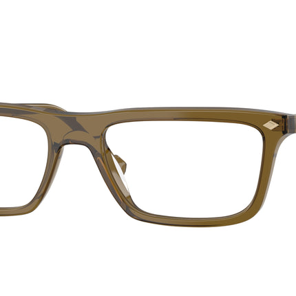Vogue VO5686 Pillow Eyeglasses  3260-Transparent Olive Green 55-145-18 - Color Map Green