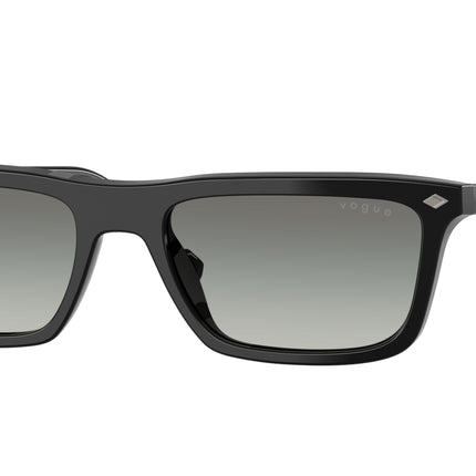 Vogue VO5687S Pillow Sunglasses  W44/11-Black 55-145-18 - Color Map Black