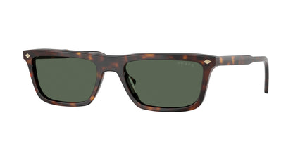 Vogue VO5687S Pillow Sunglasses  W65671-Dark Havana 55-145-18 - Color Map Brown
