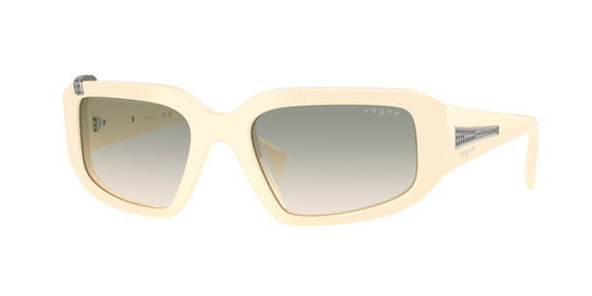 Vogue VO5688SB Irregular Sunglasses  31672C-Full Ivory 55-130-20 - Color Map White