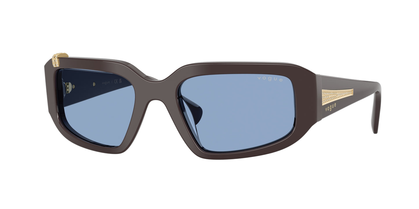 Vogue VO5688SB Irregular Sunglasses  326972-Mocha 55-130-20 - Color Map Brown