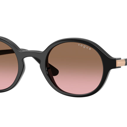 Vogue VO5692S Round Sunglasses  W44/14-Black 46-140-22 - Color Map Black