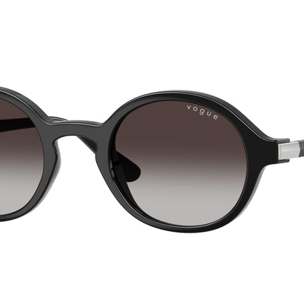 Vogue VO5692S Round Sunglasses  W44/8G-Black 46-140-22 - Color Map Black