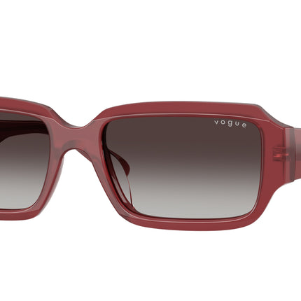Vogue VO5693SU Rectangle Sunglasses  32818G-Opal Magenta 54-140-17 - Color Map Violet
