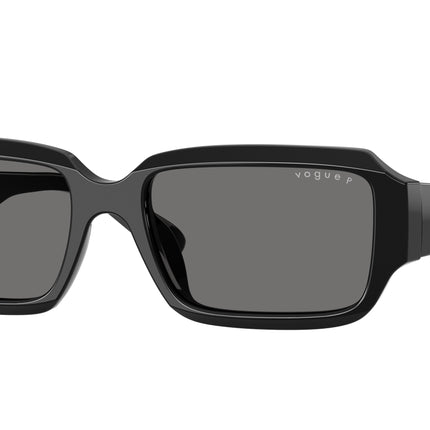 Vogue VO5693SU Rectangle Sunglasses  W44/81-Black 54-140-17 - Color Map Black