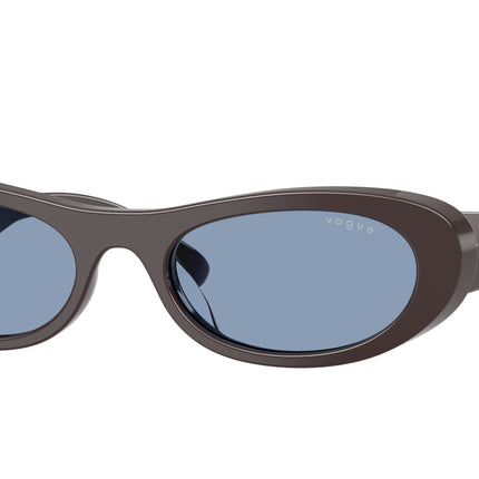 Vogue VO5695SU Oval Sunglasses  326972-Moka 53-140-19 - Color Map Brown