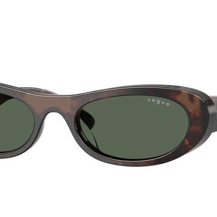 Vogue VO5695SU Oval Sunglasses  327971-Milky Brown Havana 53-140-19 - Color Map Brown