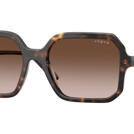 Vogue VO5696SF Square Sunglasses  238613-Brown Havana 55-145-18 - Color Map Brown