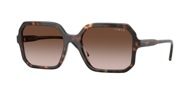 Vogue VO5696SF Square Sunglasses  238613-Brown Havana 55-145-18 - Color Map Brown