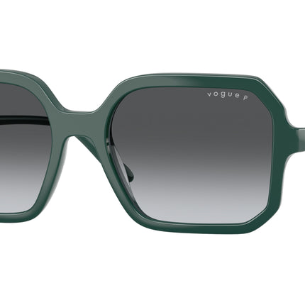 Vogue VO5696SF Square Sunglasses  3285T3-Transparent Light Blue 55-145-18 - Color Map Blue