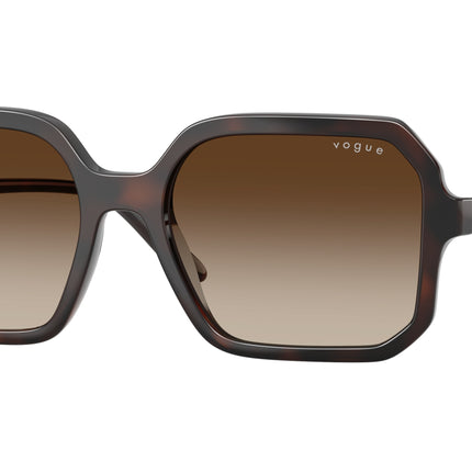 Vogue VO5696S Square Sunglasses  238613-Brown Havana 55-140-18 - Color Map Brown