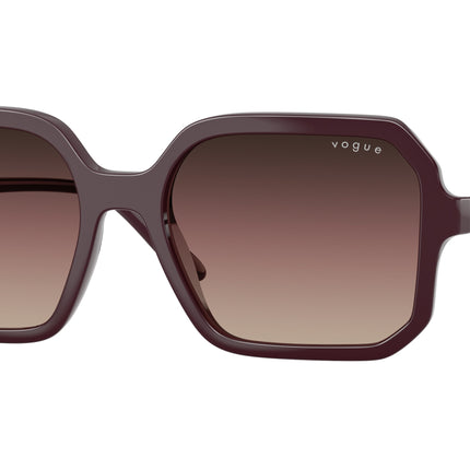 Vogue VO5696S Square Sunglasses  3284E2-Full Bordeaux 55-140-18 - Color Map Red