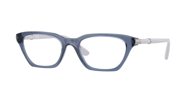 Vogue VO5698 Cat Eye Eyeglasses  2944-Transparent Blue Purple 52-140-18 - Color Map Violet