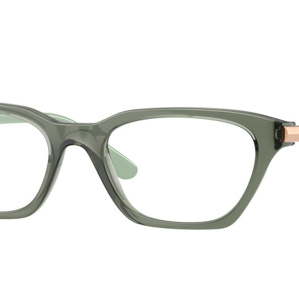 Vogue VO5698 Cat Eye Eyeglasses  3086-Transparent Mallard Green 52-140-18 - Color Map Green