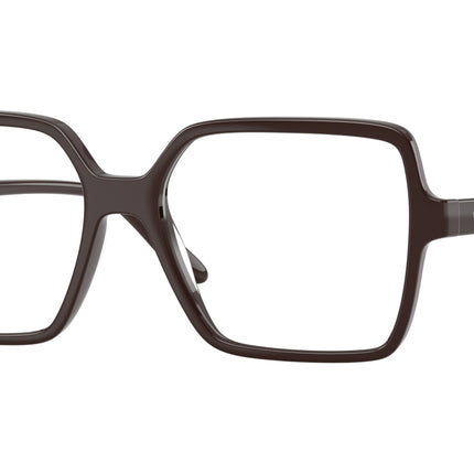 Vogue VO5702F Square Eyeglasses  2252-Full Brown 53-145-17 - Color Map Brown