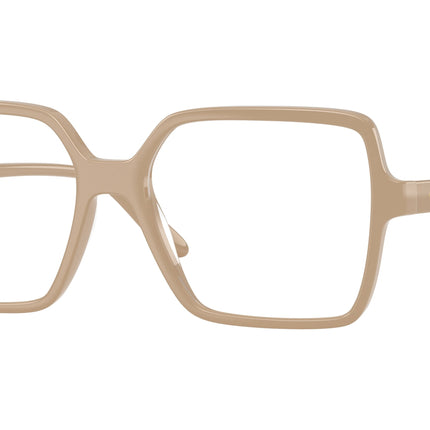 Vogue VO5702F Square Eyeglasses  2990-Transparent Caramel 53-145-17 - Color Map Brown
