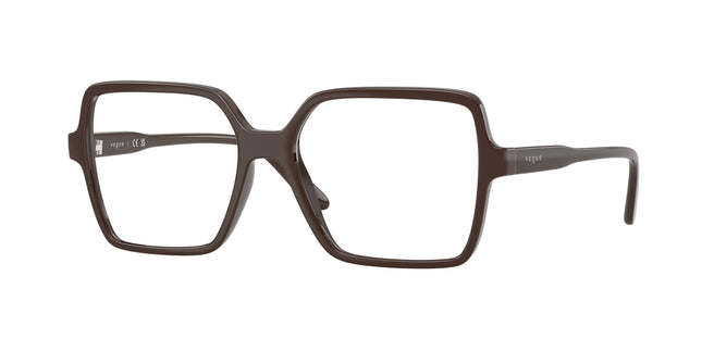 Vogue VO5702 Square Eyeglasses  2252-Full Brown 53-140-16 - Color Map Brown
