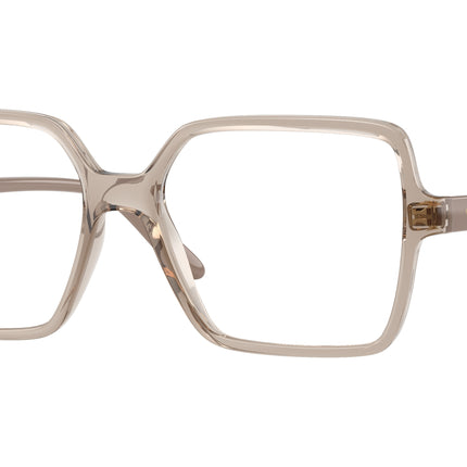 Vogue VO5702 Square Eyeglasses  2990-Transparent Caramel 53-140-16 - Color Map Brown