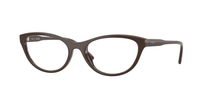 Vogue VO5703U Oval Eyeglasses  2252-Full Brown 53-140-17 - Color Map Brown