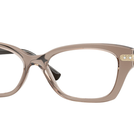 Vogue VO5704B Cat Eye Eyeglasses  2940-Transparent Brown 54-140-17 - Color Map Brown