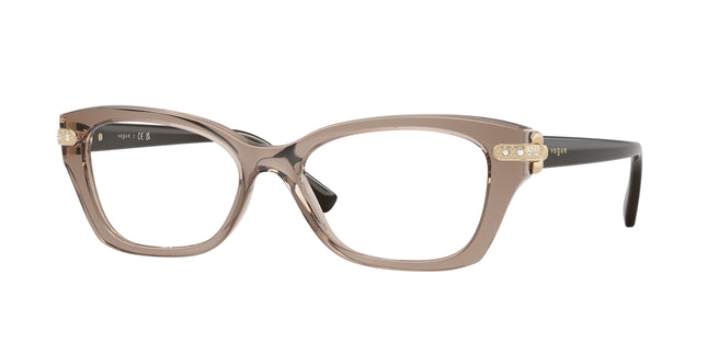 Vogue VO5704B Cat Eye Eyeglasses  2940-Transparent Brown 54-140-17 - Color Map Brown