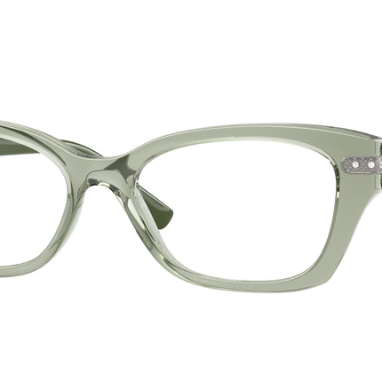 Vogue VO5704B Cat Eye Eyeglasses  3022-Transparent Green 54-140-17 - Color Map Green