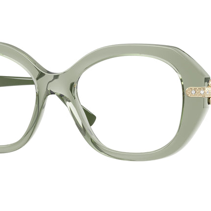 Vogue VO5705B Irregular Eyeglasses  3022-Transparent Green 52-140-18 - Color Map Green