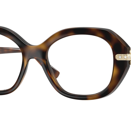 Vogue VO5705B Irregular Eyeglasses  W656-Dark Havana 52-140-18 - Color Map Brown
