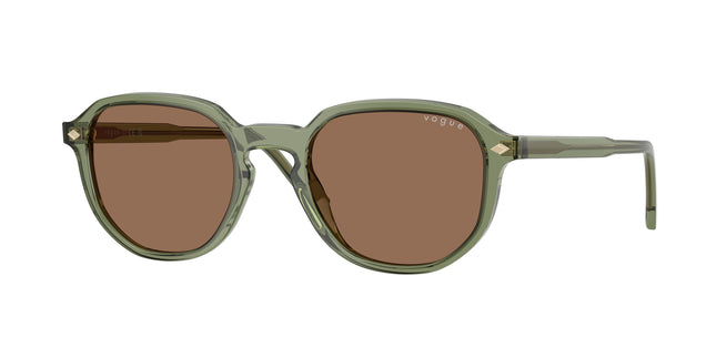 Vogue VO5707S Irregular Sunglasses  318773-Transparent Green 51-145-20 - Color Map Green