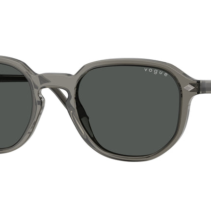 Vogue VO5707S Irregular Sunglasses  329487-Transparent Dark Grey 51-145-20 - Color Map Grey