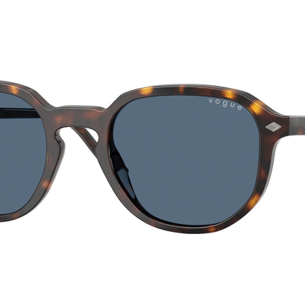 Vogue VO5707S Irregular Sunglasses  W65680-Dark Havana 51-145-20 - Color Map Brown