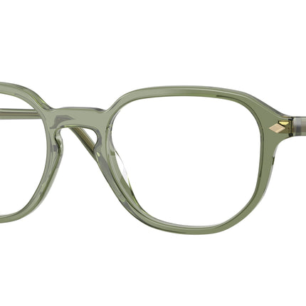 Vogue VO5708 Irregular Eyeglasses  3187-Transparent Green 51-145-20 - Color Map Green