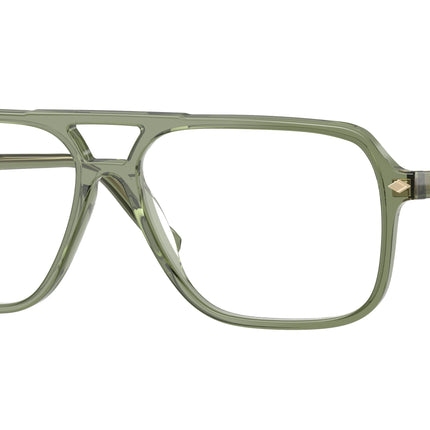 Vogue VO5709 Pillow Eyeglasses  3187-Transparent Green 57-145-14 - Color Map Green