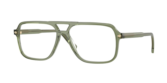 Vogue VO5709 Pillow Eyeglasses  3187-Transparent Green 57-145-14 - Color Map Green