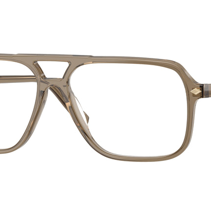Vogue VO5709 Pillow Eyeglasses  3293-Transparent Brown Heart 57-145-14 - Color Map Brown