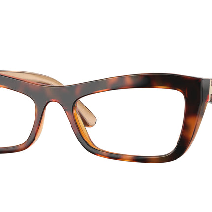 Vogue VO5710 Cat Eye Eyeglasses  W656-Dark Havana 53-140-18 - Color Map Brown