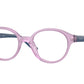 VOGUE JUNIOR OPHTHAL VY2005 Oval Eyeglasses  2780-Opal Pink 43-125-17 - Color Map Pink