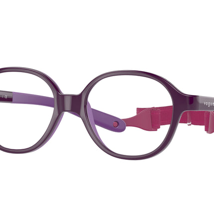 VOGUE JUNIOR OPHTHAL VY2011 Pillow Eyeglasses  2976-Violet On Rubber Violet 40-115-14 - Color Map Violet