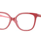 VOGUE JUNIOR OPHTHAL VY2012 Square Eyeglasses  2811-Top Red/Pink Transparent 47-125-16 - Color Map Red